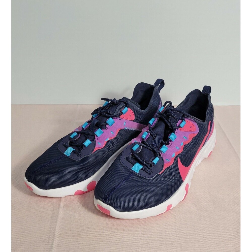 Nike renew element 55 BG Blue running sneakers CK4081-401 Women's Size 7Y